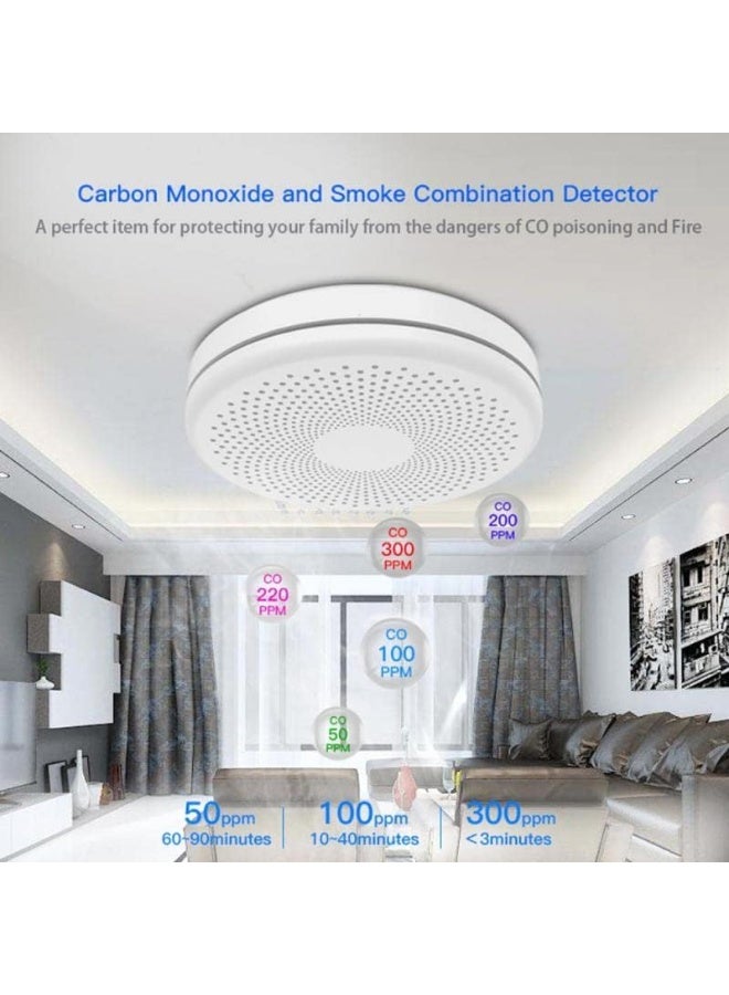 UanTii 2 In 1 Carbon Monoxide & Smoke Alarm Fire Alarm Smoke Detector - Image 5